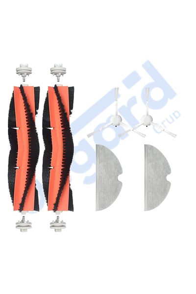 Asgard Grup Xiaomi 1C,2C,Mop 2 Compatible 2 Main Brushes 2 Side Brushes 2 Mops