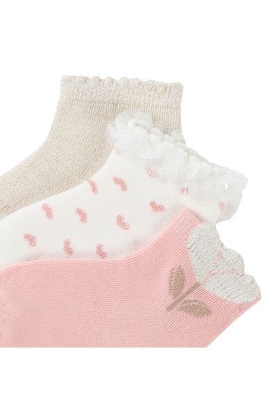 MAYORAL mayoral Girl Set of 3 pairs of children's low socks 10656 Colorful