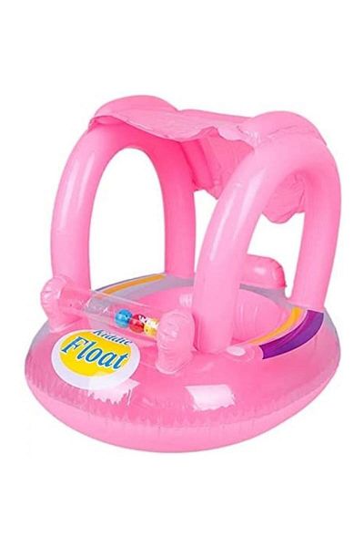 DAR Baby swimming ring, with safety seat and sunshade, ecological PVC