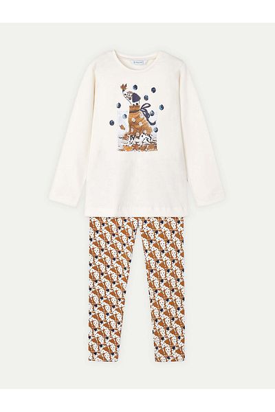 MAYORAL mayoral Girl Set blouse and leggings 4713 Beige