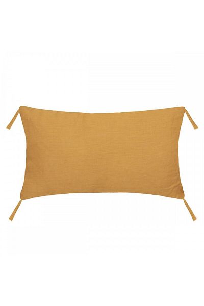 Atmosphera Créateur D'intérieur Linah pillow, polyester, yellow, 50x30 cm