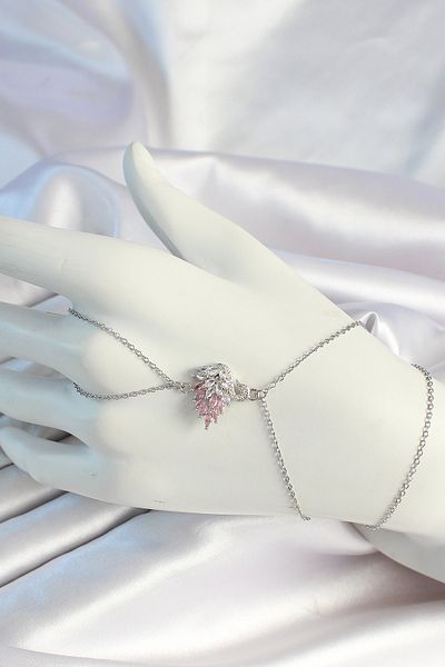 NEZADE STORE Silver Zircon Stone Swan with 316L Steel Chain - Lisinya