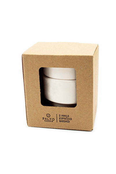 PALTO TASARIM Don'T Worry Be Happy 😄   Set of 2 Espresso Cups - Gift Ceramic Cup