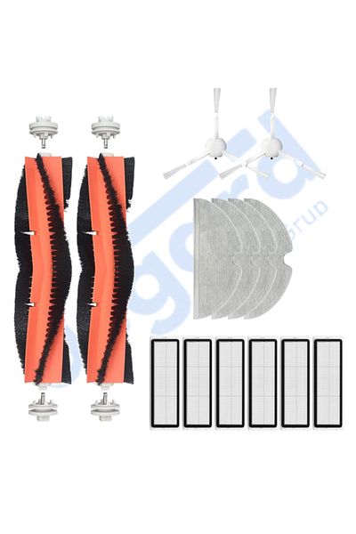 Asgard Grup Xiaomi 1C,2C,Mop 2 Compatible 2 Main Brushes 2 Side Brushes 6 Filters 4 Mops