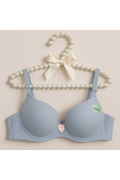 gigigiyim Sutien cu susținere albastru deschis Push Up Cup B