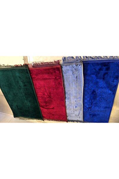 Hurma Kervanı Lüks Kalın Yumuşak Peluş Seccade Kaymaz Taban