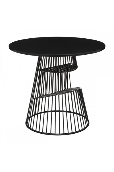 Atmosphera Créateur D'intérieur Masă Wyat, metal, neagră, 50 x Î 43,5 cm