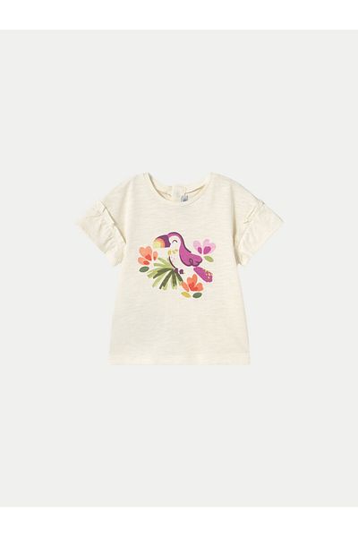 MAYORAL mayoral Girl Set of 2 T-shirts 1047 Beige