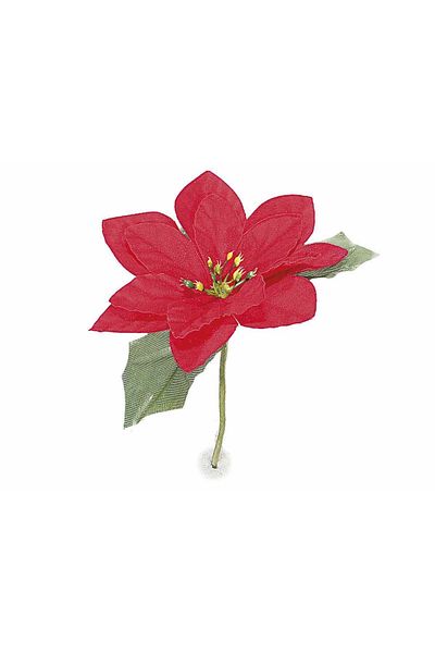 Decorer Artificial Christmas Flower Red Ø 12 x 16 cm