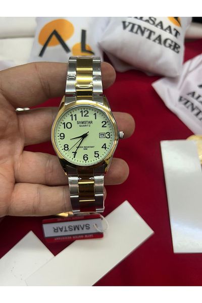 Samstar Phosphorescent Steel Men's Wrist Watch