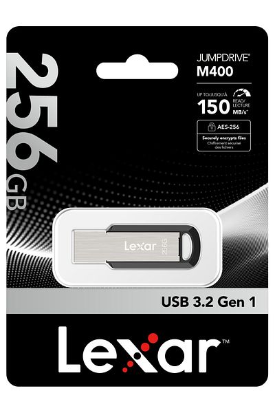 Lexar M400 Metal 256gb USB 3.2 Gen1 ذاكرة فلاش معدنية USB 150 ميجابايت/ثانية ضمان 5 سنوات
