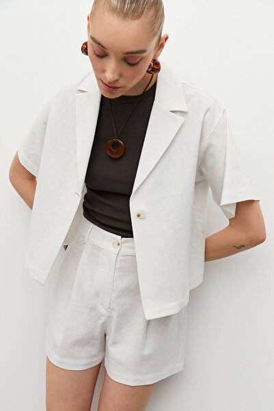 urban focus Single Button Linen Shirt