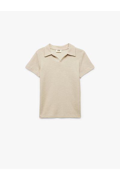 Koton Polo Neck Short Sleeve T-Shirt