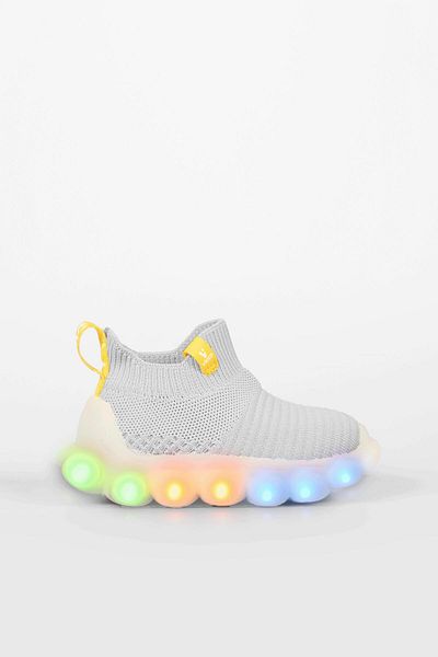 Vicco Bomb Lighted Boys Preschool Gray Sports Shoes