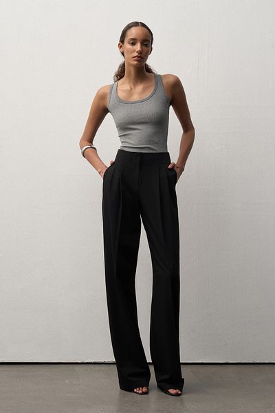 mathilda store Women's Black Limited Edition Waist Detailed Trousers