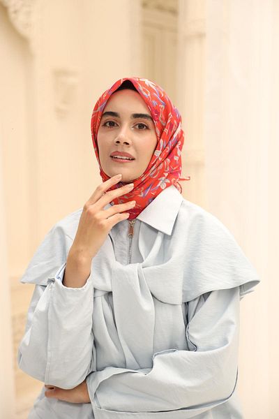 Silk Home Μαλακό βαμβακερό κασκόλ Neva Pattern
