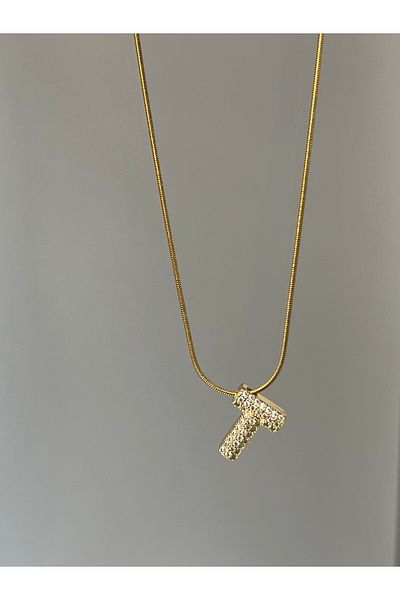 Twinssis Accessories Steel Letter Necklace