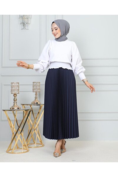 Famelin Piliseli Etek 95cm