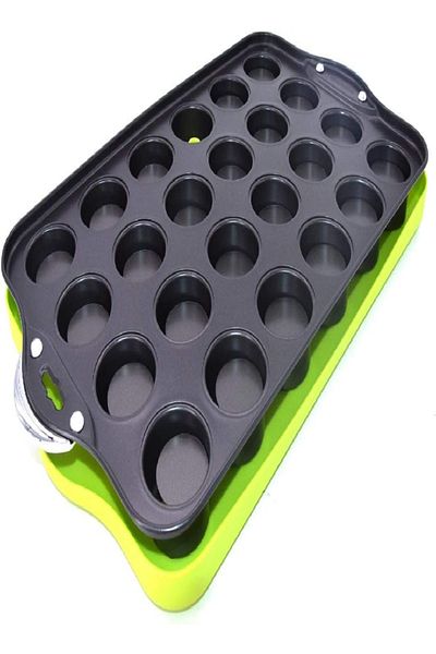 RL Industry 24-Cup Muffin Pan – 48.5x27x4.5cm, Non-Stick Bakeware with Plastic Cover (CB00987)
