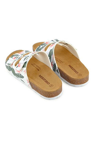 GEZER Жіночі літні зручні капці з ПВХ-підошвою, дві застібки, регульовані, для щоденного носіння