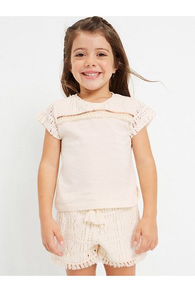 MAYORAL Pantaloni scurți din material textil pentru fete mayoral 3208 bej
