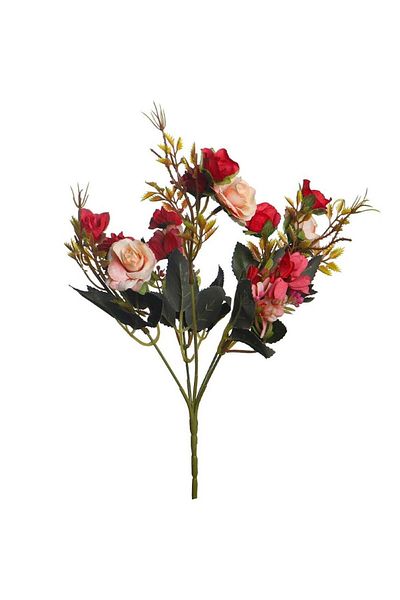 huitich Eternal Blossoms: Artificial Mini Rose Flowers for Timeless Elegance Red