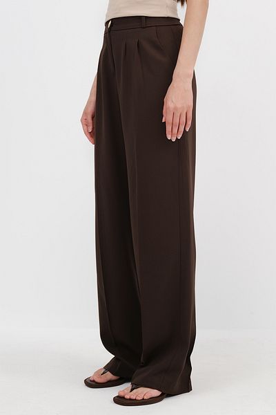 Addax Gold Button Wide Leg Trousers Pn51078