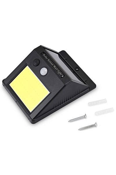 Gaia Set of 4 GAIA Pro48 Powerful Solar Wall Lamps with Motion Sensor and Light with 48 COB LEDs