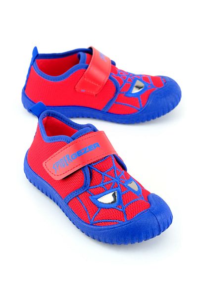 GEZER Boys' Summer Linen Comfortable Sole Single Velcro Adjustable Home Garden School Nursery Daily a