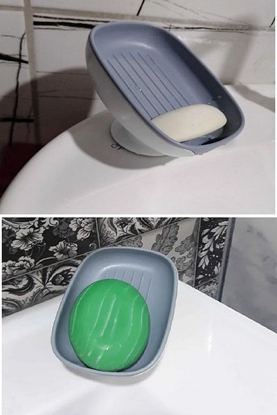 Toptan Bulurum Dozator de săpun Lotus Dozator de săpun solid cu ventuză cu scurgere în două trepte