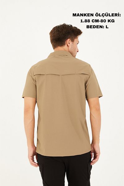 Camp Scoutland Camp625 Outdoor Tactical Water Repellent Ανδρικό Μπεζ Tactical T-shirt