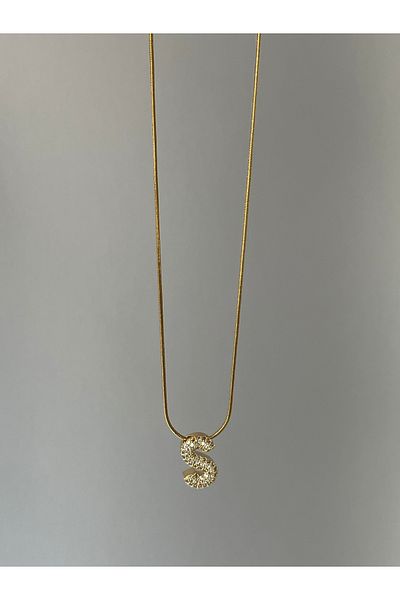 Twinssis Accessories Steel Letter Necklace