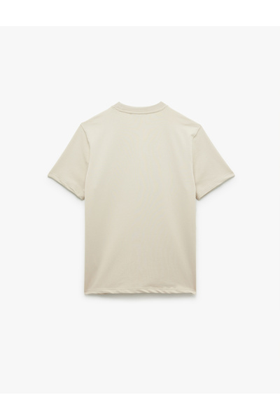 Koton Short Sleeve Crew Neck Regular Fit Cotton Minimal Printed T-Shirt