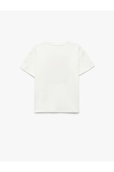 Koton Cotton Printed Short Sleeve Crew Neck T-Shirt