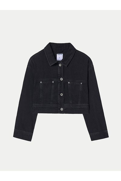 MAYORAL Jachetă denim pentru fete 6405 Neagră