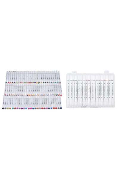 huitich مجموعة أقلام تحديد أكريليك مكونة من 80 لونًا