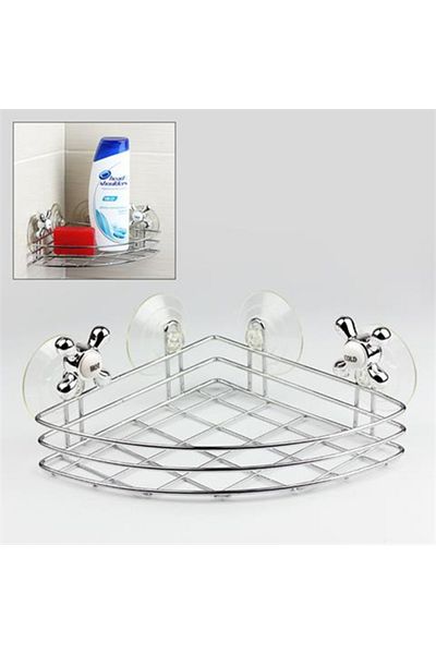 Toptan Bulurum Bathroom Organizer - Multi-Purpose Corner Organizer with Suction Cup