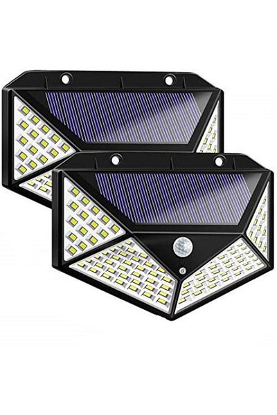 KATHODE Solar-powered lamp, with motion and light sensors, 3 lighting levels, 100 x LED, KATHODE