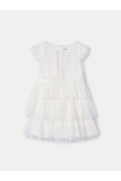 MAYORAL Girl Elegant dress 3912 Ecru