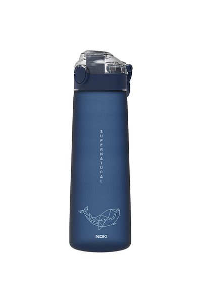Noki Water Bottle Tritan Auto Cover Soft Touch 730 ml Blue