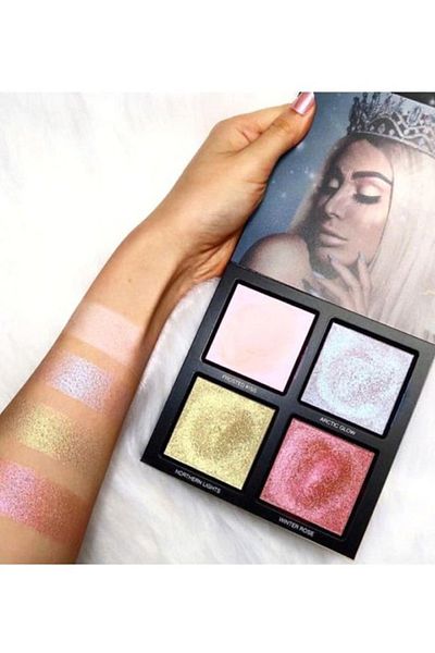 HUDA Beauty Winter Solstice Highlighter Palette 28.5g – Limited Edition Cream for All Skin Tones