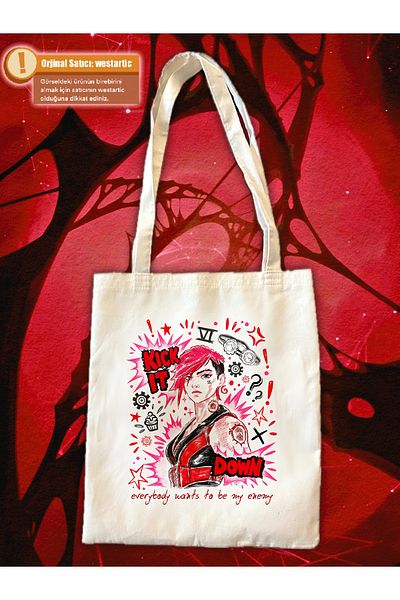 westartic Τσάντα ώμου από ύφασμα Arcane Vi Printed Canvas - Tote Bag