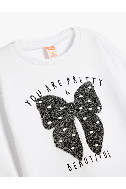 Koton Ecru Baby Girl Sweat - 5Wmg10152Ak Model