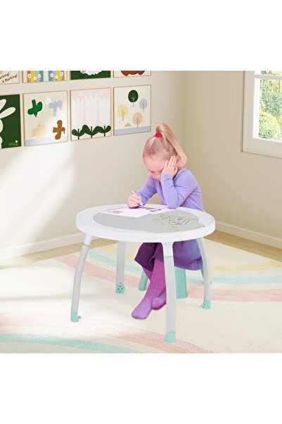 WePro Store 5-in-1 Baby Jumper & Table, 360° Seat, Lights, Sounds – Adjustable, White, for 6M+