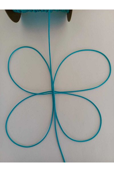 Eskişehir hobi sanat 1 mm 50 Meters Turquoise Blue Color Parachute Cord Macrame Bracelet Cord Necklace Jewelry Design Cord