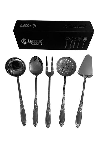 İNTER CELİK İnter Steel Emerald Model Service Set 5 Pieces.