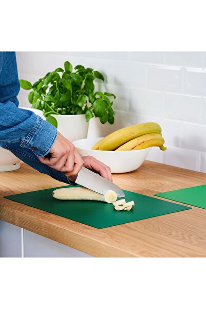 IKEA 2 Pieces Flexible Cutting Board 28 X 36 cm Ikea Set of 2 Bendable Non-Slip Cutting Board Green Color