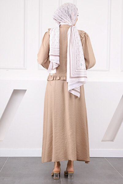 İmajButik Σετ πουκάμισο με βολάν με φούστα από βιζόν