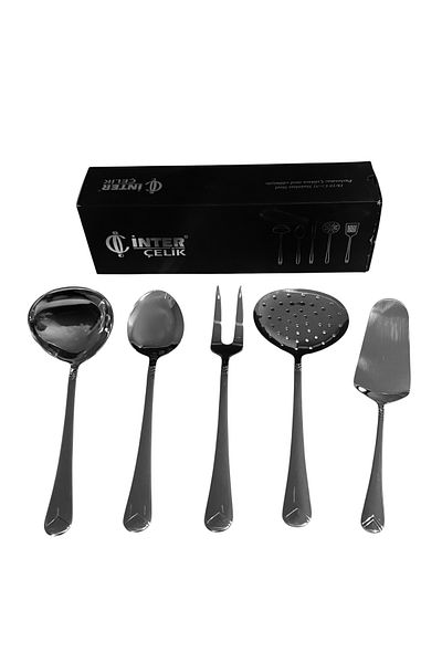 İNTER CELİK İnter Steel Crescent Model Service Set 5 Pieces.