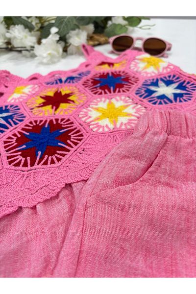 ChibuumKids Girl's Knitted Shorts Suit